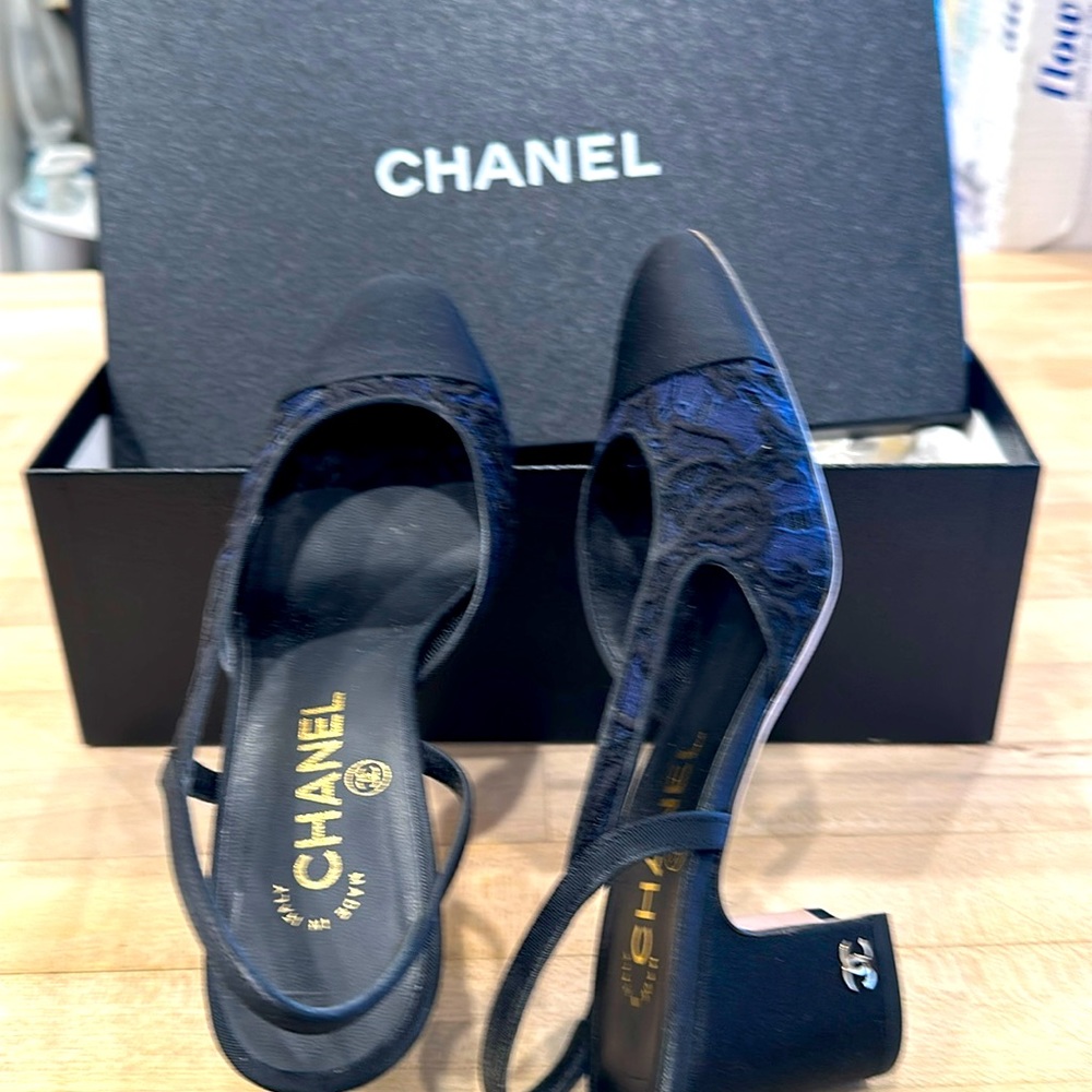 CHANEL Sling-back Heels — Elegant and Unique